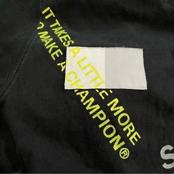 Champion Heritage Behind The Label Short Sleeve Tee Black M - Picture 4 of 10